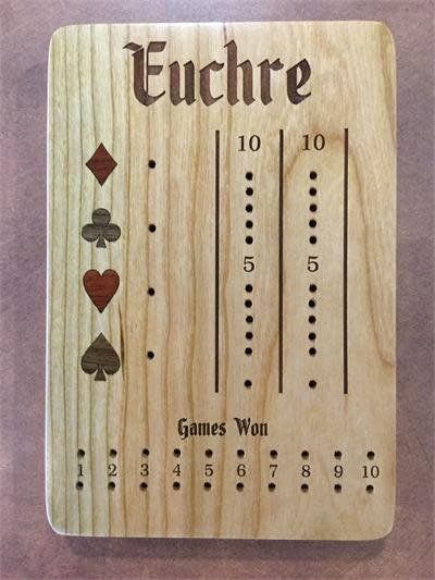Wooden Euchre Board