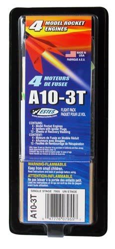 Estes Model Rocket Engine 3/pk (A10-3T)