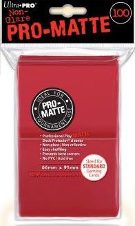 Sleeves - 66x91mm - Ultra Pro - 100/pk - Matte - Red