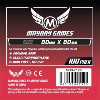 Sleeves - 80x80mm - Mayday - 100/pk - Square