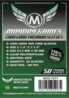 Sleeves - 63.5x88mm Mayday Premium - 50/pk (Standard CCG)