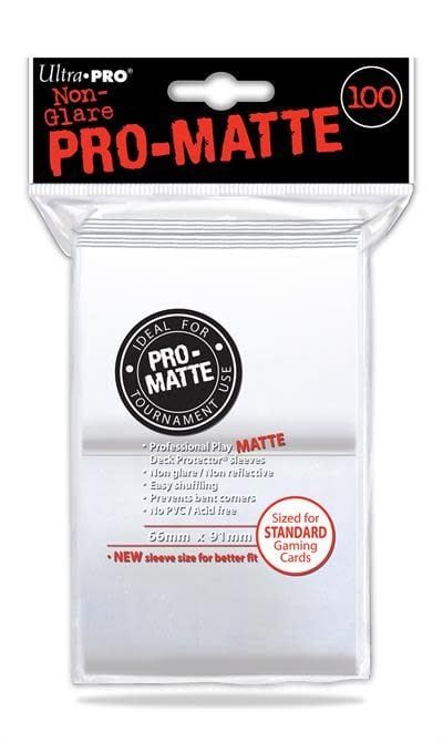 Sleeves - 66x91mm - Ultra Pro - 100/pk - Matte - White