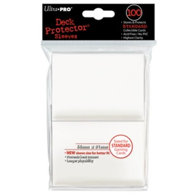 Sleeves - 66x91mm - Ultra Pro - 100/pk - Gloss - White