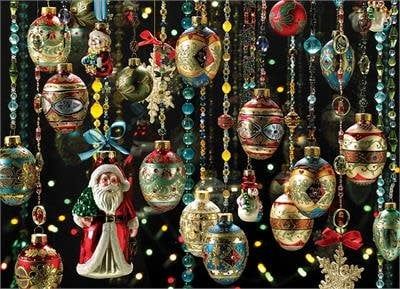 1000 pcs - Christmas Ornaments (Cobble Hill)