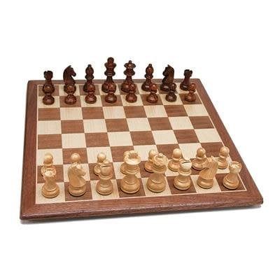 Chess Set 15&quot; - Walnut Board Staunton