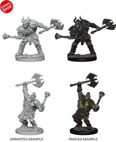 Pathfinder Deep Cuts Miniatures: Half-Orc Barbarian Male