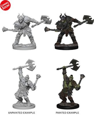 Pathfinder Deep Cuts Miniatures: Half-Orc Barbarian Male