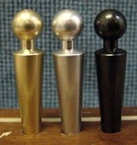 Metal Balltop Cribbage Pegs - 3/16&quot; (Brass, Aluminum, Black)