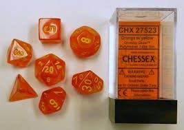 7-Piece RPG Dice Set: Ghostly Glow (Assorted Colours)