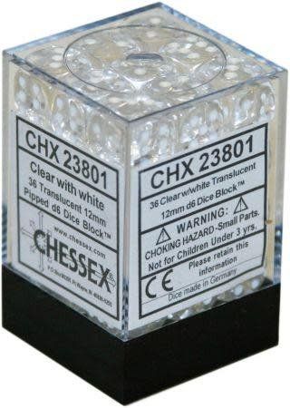 36d6 Dice Block (12mm): Translucent -