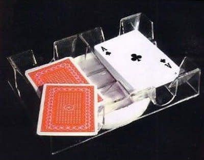 Dual Deck Revolving Card Tray