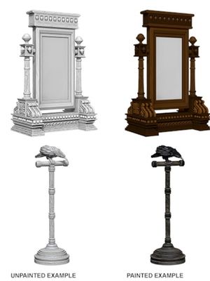 Pathfinder Deep Cuts Miniatures: Mirror &amp; Bird on Stand