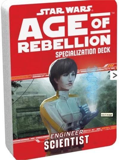Star Wars RPG Age of Rebellion Engineer Scientist Specialization Deck