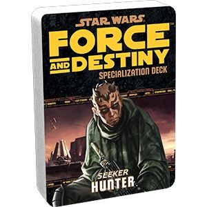 Star Wars RPG Force and Destiny Seeker Hunter Specialization Deck