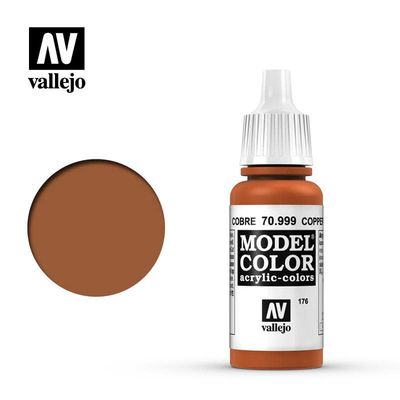 Vallejo Model Color Acrylic Paint Copper 17mL