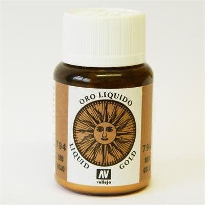 Vallejo Alcohol Based Paint Liquid Red Gold 17mL