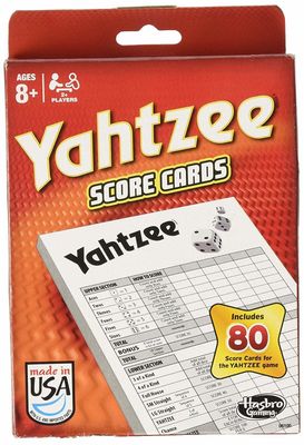 Yahtzee Score Cards - 80 Pack
