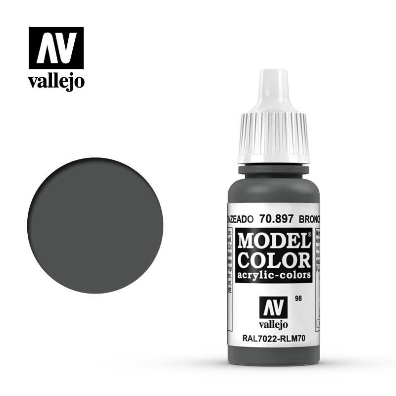 Vallejo Model Color Acrylic Paint Bronze Green 17mL