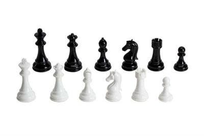 Chess Pieces - Staunton Heavy Weight Plastic (4.3&quot; King)