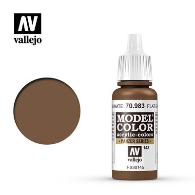 Vallejo Model Color Acrylic Paint Flat Earth 17mL