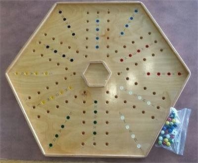 Wooden Wahoo Game: 6 Player (Large/71 cm) A.K.A. &quot; The Marble Game&quot; or Aggravation