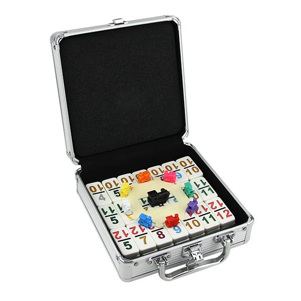 Mexican Train Domino Set - Double 12 w/ Numbers