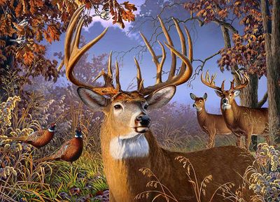 500 pcs - Deer and Pheasant