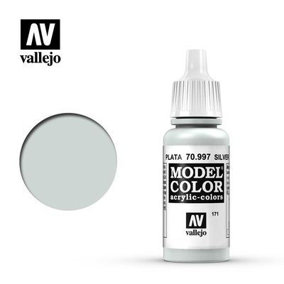 Vallejo Model Color Acrylic Paint Silver 17mL