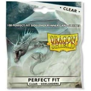 Sleeves - 63x88mm - Dragon Shield - 100/pk - Perfect Fit - Clear (Sideloaders)