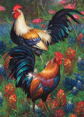 1000 pcs - Roosters