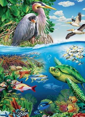 350 pcs - Earth Day (Family Puzzle)