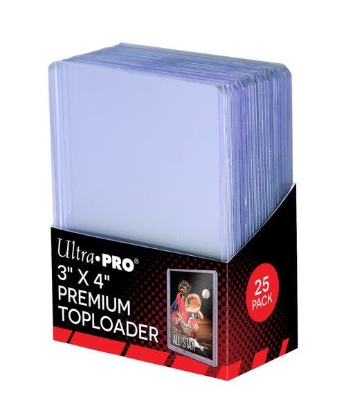 Toploaders - 3&#39;&#39; x 4&#39;&#39; - Ultra Pro - 25/pk (Premium Super Clear)