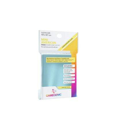 Sleeves - 44x67mm GameGenic - 50/pk (Mini American, Yellow)