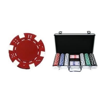Poker Chips - 300 pcs w/ Dice &amp; Aluminium Case (11.5g)