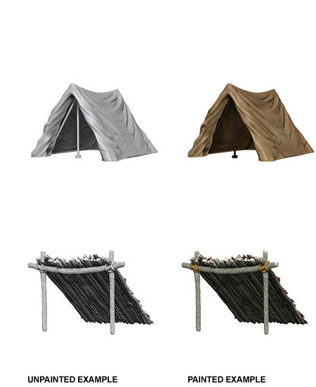 Pathfinder Deep Cuts Miniatures: Tent &amp; Lean-To