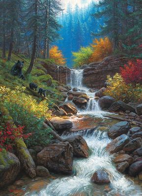 1000 pcs - Mountain Cascade