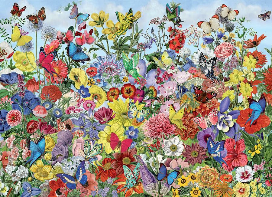 1000 pcs - Butterfly Garden