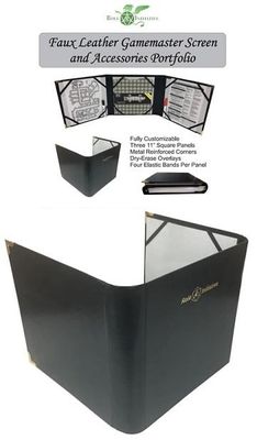 GM Screen &amp; Accessories Portfolio - Faux Leather