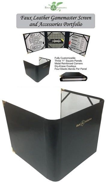 GM Screen &amp; Accessories Portfolio - Faux Leather
