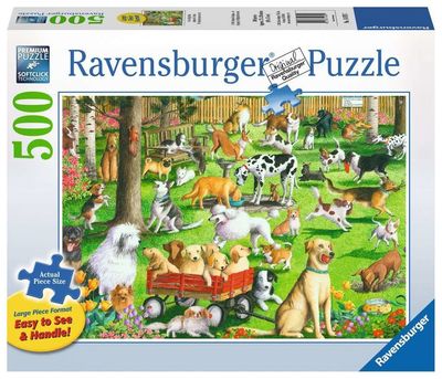 500 pcs - At the Dog Park (Large Piece Format)