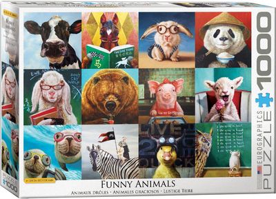 1000 pcs - Funny Animals