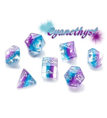 7-Piece RPG Dice Set: Eclipse (Assorted Colours)