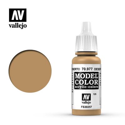 Vallejo Model Color Acrylic Paint Desert Yellow 17mL