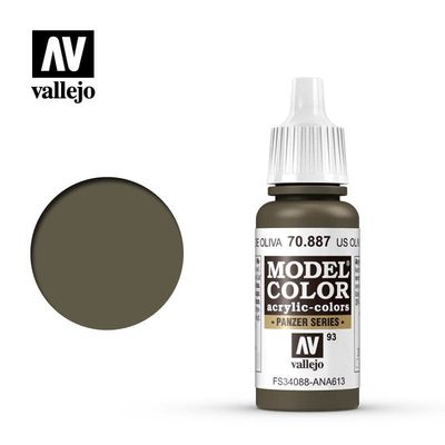 Vallejo Model Color Acrylic US Olive Drab  17mL