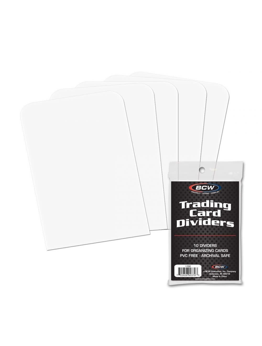 Card Dividers - White - Tall - 10/pk