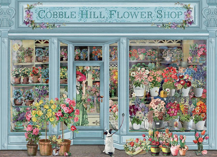 1000 pcs - Parisian Flowers