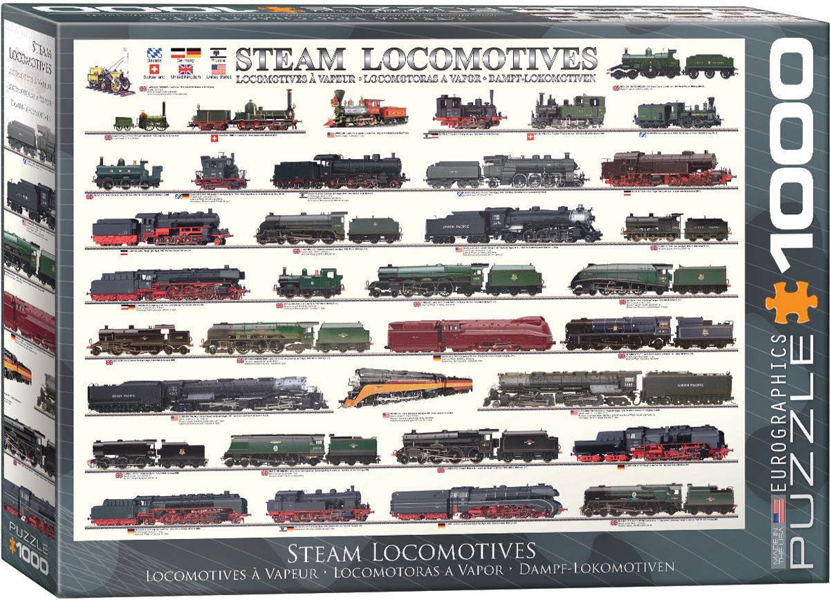 1000 pcs - Steam Locomotives