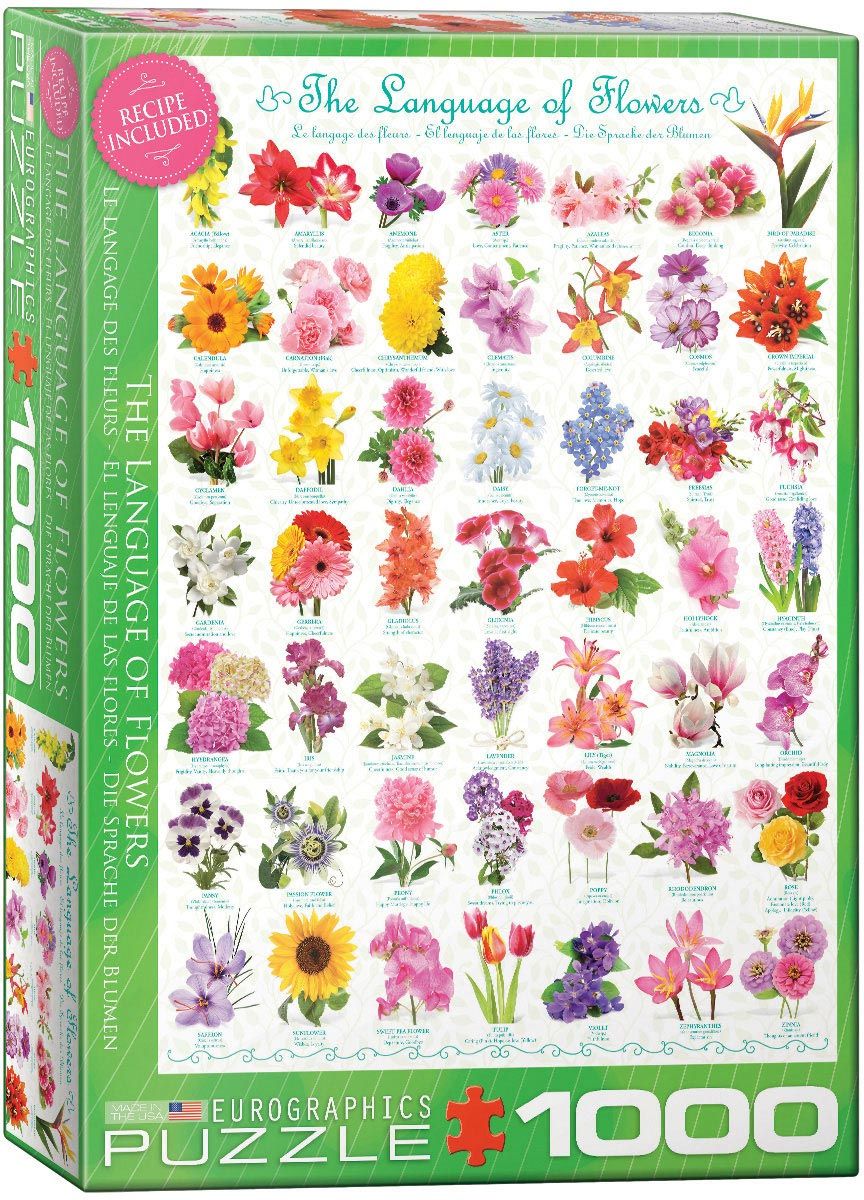 1000 pcs - The Language of Flowers