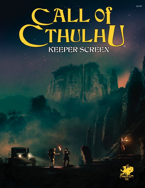Call of Cthulhu RPG 7th Edition Keeper Screen