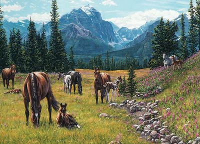 1000 pcs - Horse Meadow